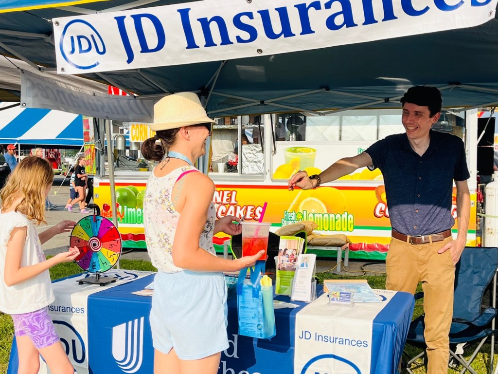 Offering Medicare and health insurance information at Muskogee Oklahoma's 2024 Festival of Ballooning 